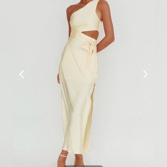 Here comes the sun Dresses & Skirts - Abloom satin maxi dress new yellow here comes the sun Sz S